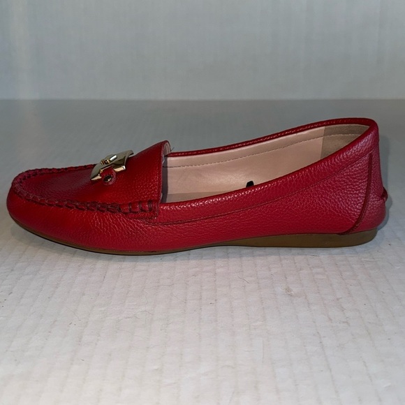 Kate Spade Carmen Red Leather Loafers - Picture 4 of 12
